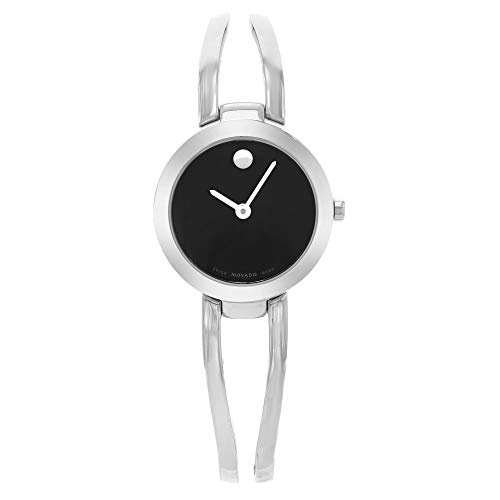  Movado Amorosa Black Dial Ladies Watch 0607131