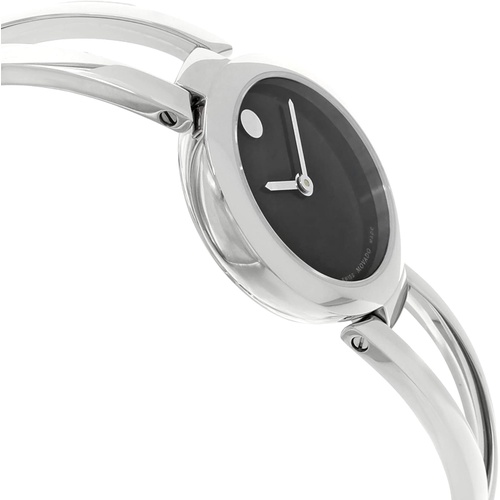  Movado Amorosa Black Dial Ladies Watch 0607131