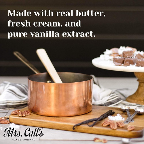  Mrs. Calls Naturally Gluten Free Handcrafted Gourmet Toasted Pecan Caramel: Kettle Cooked, Soft & Individually Wrapped - Two Pack x 20 Ounces Each