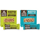 Munk Pack Keto Granola Bars 24 Pack Bundle (12 Pack Coconut Cocoa Chip, 12 Pack Almond Butter Cocoa Chip)