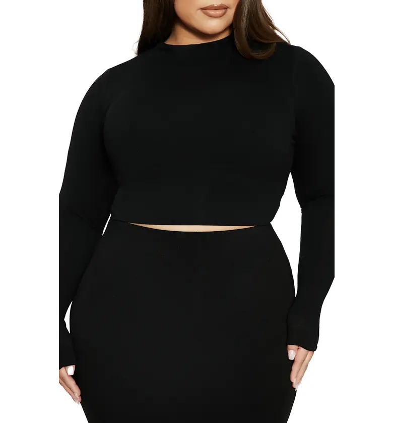 Naked Wardrobe The NW Crop Top_BLACK