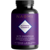 NAOMI Activated Vitamin D, Vitamin D3 5000 IU with Magnesium Supplement, Vitamin D for Strong Bones, Balanced Mood and Optimal Immune Support, K Minerals, D Vitamin IU- 60 Veggie C