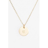 Nashelle 14k-Gold Fill Initial Mini Circle Necklace_14K GOLD Fill U