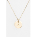 Nashelle 14k-Gold Fill Initial Mini Circle Necklace_14K GOLD Fill C