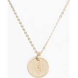 Nashelle 14k-Gold Fill Initial Mini Circle Necklace_14K GOLD Fill D