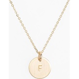 Nashelle 14k-Gold Fill Initial Mini Circle Necklace_14K GOLD Fill F