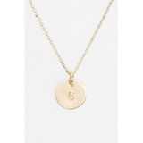 Nashelle 14k-Gold Fill Initial Mini Circle Necklace_14K GOLD Fill G