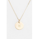 Nashelle 14k-Gold Fill Initial Mini Circle Necklace_14K GOLD Fill H