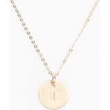 Nashelle 14k-Gold Fill Initial Mini Circle Necklace_14K GOLD Fill I