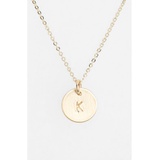 Nashelle 14k-Gold Fill Initial Mini Circle Necklace_14K GOLD Fill K
