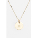 Nashelle 14k-Gold Fill Initial Mini Circle Necklace_14K GOLD Fill M