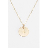 Nashelle 14k-Gold Fill Initial Mini Circle Necklace_14K GOLD Fill N