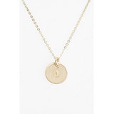 Nashelle 14k-Gold Fill Initial Mini Circle Necklace_14K GOLD Fill O