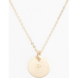 Nashelle 14k-Gold Fill Initial Mini Circle Necklace_14K GOLD Fill P