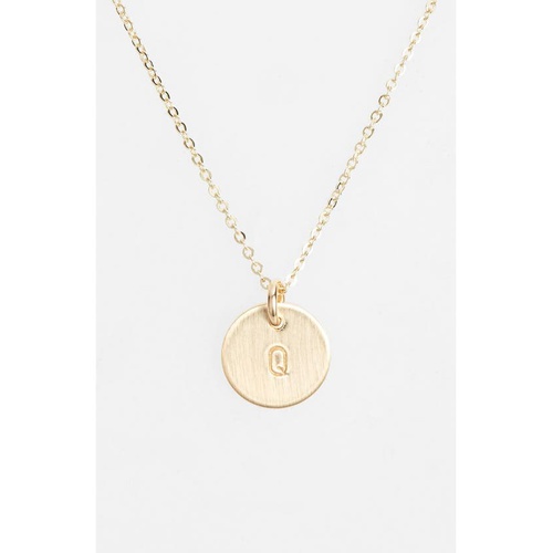  Nashelle 14k-Gold Fill Initial Mini Circle Necklace_14K GOLD Fill Q