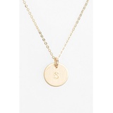 Nashelle 14k-Gold Fill Initial Mini Circle Necklace_14K GOLD Fill S