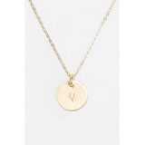 Nashelle 14k-Gold Fill Initial Mini Circle Necklace_14K GOLD Fill V