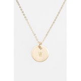 Nashelle 14k-Gold Fill Initial Mini Circle Necklace_14K GOLD Fill W