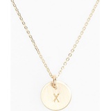 Nashelle 14k-Gold Fill Initial Mini Circle Necklace_14K GOLD Fill X