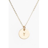 Nashelle 14k-Gold Fill Initial Mini Circle Necklace_14K GOLD Fill Y