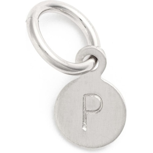  Nashelle Tiny Initial Sterling Silver Coin Charm_STERLING Silver P