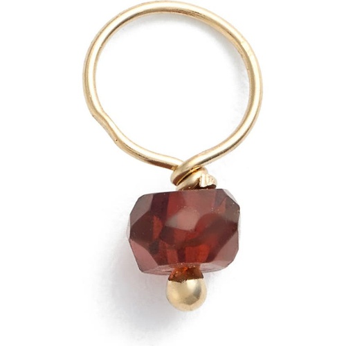  Nashelle 14k-Gold Fill & Semiprecious Stone Mini Charm_GOLD Fill GARNET