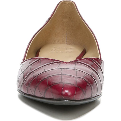  Naturalizer Havana Croc Embossed Flat_PLUM ROUGE CROC