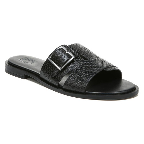  Naturalizer Faryn Slide Sandal_BLACK SNAKE LEATHER