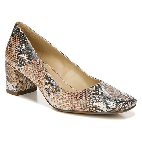  Naturalizer Karina Square Toe Pump_TAN METALLIC SNAKE PRINT