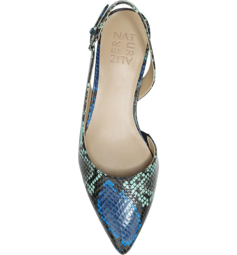  Naturalizer Banks Pump_BLUE MULTI SNAKE LEATHER