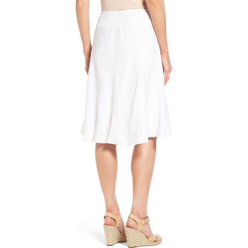  NIC+ZOE Summer Fling Linen Blend Skirt_PAPER WHITE