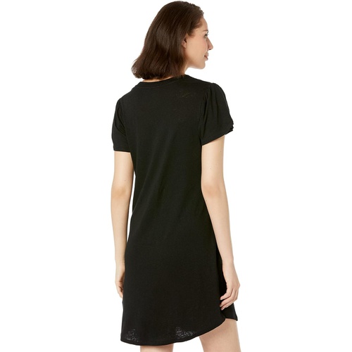  NIC+ZOE Flutter Sleeve Scoop Neck Dress