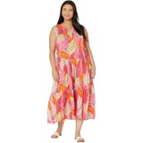 NIC+ZOE Plus Size Feather Leaves Dress