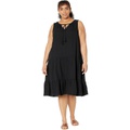 NIC+ZOE Plus Size Double Gauze Tiered Dress