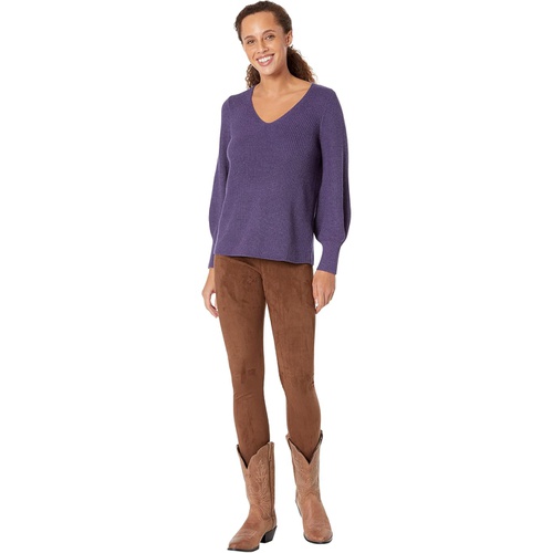  NIC+ZOE Shaker Knit V-Neck Sweater