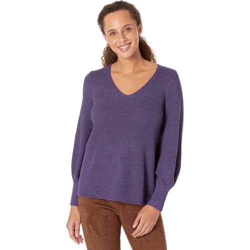  NIC+ZOE Shaker Knit V-Neck Sweater