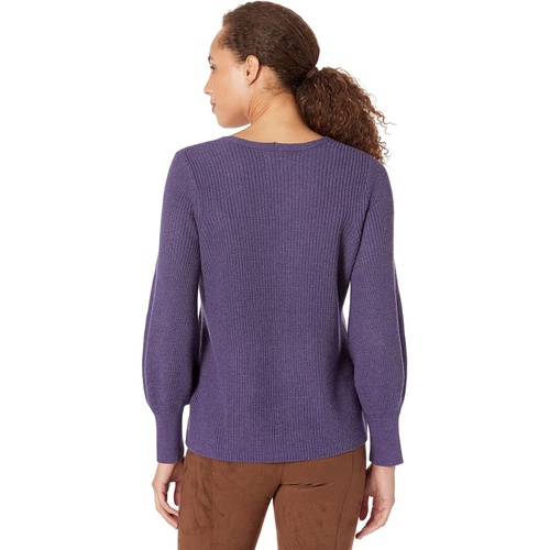  NIC+ZOE Shaker Knit V-Neck Sweater