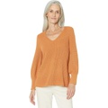 NIC+ZOE Shaker Knit V-Neck Sweater