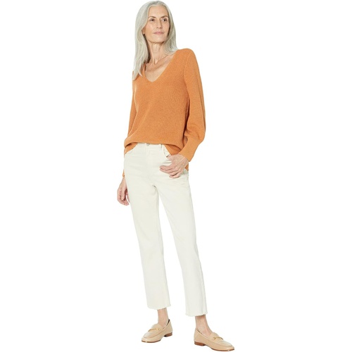  NIC+ZOE Shaker Knit V-Neck Sweater