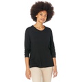 NIC+ZOE Crew Neck Lone Sleeve Sweater Tee