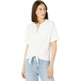 NIC+ZOE Short Sleeve Button Tie Front