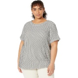 NIC+ZOE Plus Size Moving Lines Top