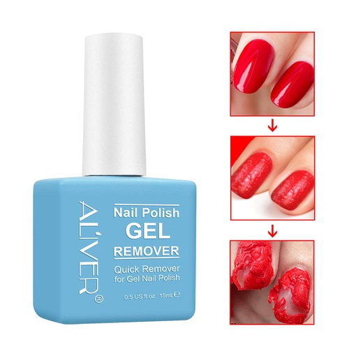  NIFEISHI Magic Gel Nail Polish Remover, (2pcs) Removes Soak Off Base Matte Top Coat Gel Nail Polish, Quickly Easily, Dont Hurt Your Nails Natural,Gel,Sculptured Nails