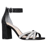 Nina Haiden Embellished Ankle Strap Sandal_NOIR GLITTER