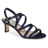 Nina Genaya Strappy Evening Sandal_NAVY SATIN