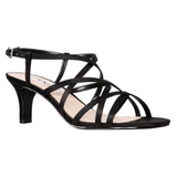 Nina Neptune Strappy Sandal_BLACK LUSTER SATIN