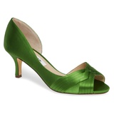 Nina Contesa Open Toe Pump_APPLE SATIN