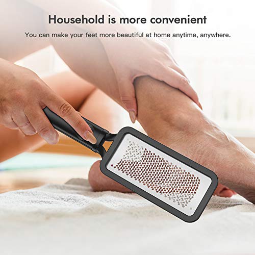  NIUTA 【Factory Direct】 Colossal Foot Rasp Foot Scrubber And Callus Remover，Surgical Grade Stainless Steel Foot File,Can Be Used On Trimming Dead Skin, Callus ect.