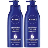 NIVEA Essentially Enriched Body Lotion - Pack of 2, 48 Hour Moisture For Dry to Very Dry Skin - 16.9 Fl. Oz. Bottles
