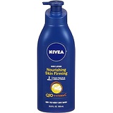 NIVEA Nourishing Skin Firming Body Lotion w/ Q10 and Vitamin C - 48 Hour Moisture for Dry to Very Dry Skin - 16.9 Fl. Oz. Pump Bottle